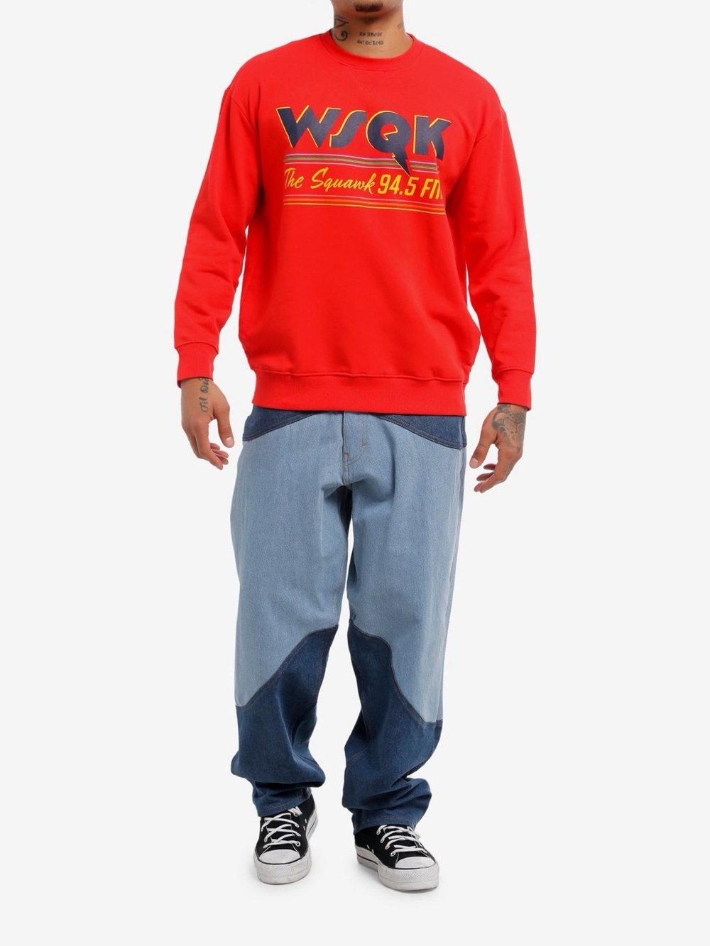 Stranger Things WSQK The Squawk Logo Sweatshirt